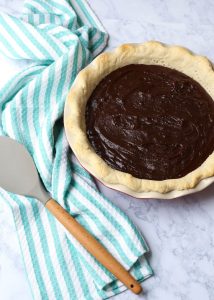 Best Ever Lilly Rose Chocolate Pie by The Littles & Me | A Family Recipe for the BEST chocolate pie ever passed down a few generations. A HUGE crowd pleaser!