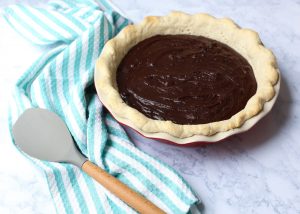 Best Ever Lilly Rose Chocolate Pie by The Littles & Me | A Family Recipe for the BEST chocolate pie ever passed down a few generations. A HUGE crowd pleaser!