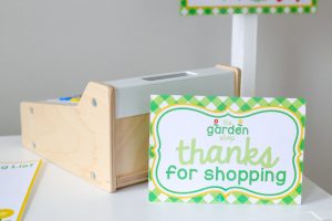 All you need to set up a Garden Shop Pretend Play area!