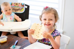 Let's Taco Bout it Family Night on The Littles & Me with FREE printable Taco Bar labels and conversation cards activity