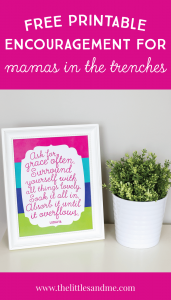 Mama Behind the Squares Interview with Ludavia from The Mama Workshop | Includes FREE Printable encouraging art print