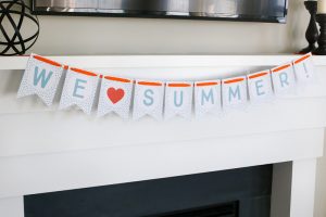 Say hello to summer with a fun and simple Welcome Summer Party. Tips and tricks to surprise your kiddos plus a FREE printable We Love Summer Banner!