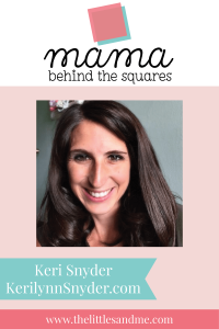 Mama Behind the Squares Interview with Keri from Kerilynnsnyder.com | Includes FREE Printable encouraging art print