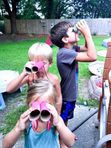 Easy DIY Binoculars perfect for exploring your backyard or pretending to camp!