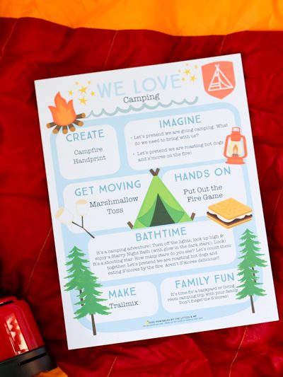 Camping Themed Kids Activities with FREE Printables!