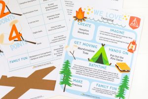 Camping Themed Kids Activities with FREE Printables!