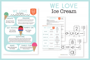 Ice Cream Themed Kids Activities. Fun and simple ideas with FREE Printables!
