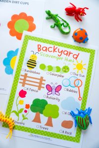 Backyard Kids Activities with FREE Printables!