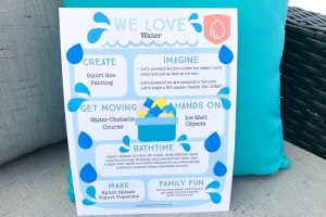 Celebrate SUMMER with these easy and fun water themed Kids Activities (includes FREE printables!)