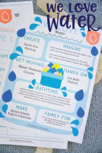 Celebrate SUMMER with these easy and fun water themed Kids Activities (includes FREE printables!)
