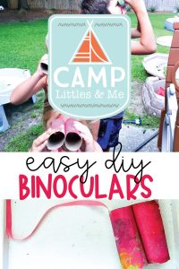 Easy DIY Binoculars perfect for exploring your backyard or pretending to camp!