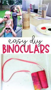 Easy DIY Binoculars perfect for exploring your backyard or pretending to camp!