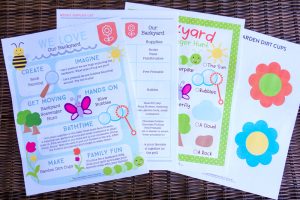 Backyard Kids Activities with FREE Printables!