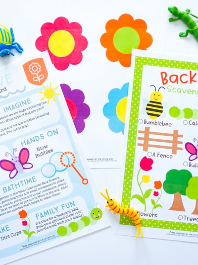Backyard Kids Activities with FREE Printables!