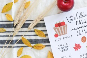 Don't miss any of your favorite FALL traditions with this FREE Let's Celebrate Fall Printable Family Activity List!