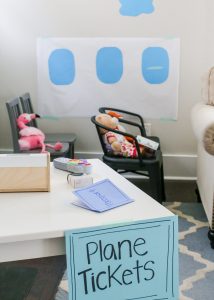 Get ready to pretend, play and fly away to a far away land with your little pilot. Learn how to create a Pretend Play Airport in 3 easy steps.