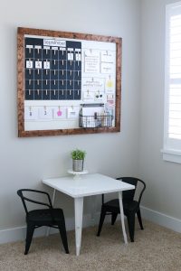 How to build a Farmhouse Inspired Shiplap Circle Time Board (download the FREE printables to make your own!)