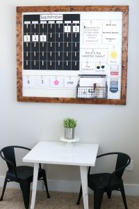 How to build a Farmhouse Inspired Shiplap Circle Time Board (download the FREE printables to make your own!)