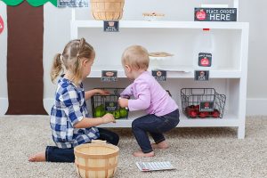 Create a Pretend Play Apple Orchard right in your living room for lots of Fall themed imagination and play. It’s such a fun seasonal activity for kids of all ages!