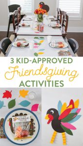 Get ready to gobble up some turkey with these 3 Kid-Approved Friendsgiving Activities that are the perfect addition to your Thanksgiving or Friendsgiving get togethers. Easy ideas for pin the tail on the turkey and more!