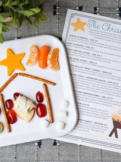 The Christmas Story Nativity Lunch (+ FREE Printable Scriptures to Read Aloud)