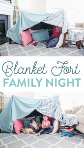 Spending time as a family doesn't have to cost a fortune. This Blanket Fort Family Night is the perfect inexpensive yet fun activity for your family. Grab some blankets, pillows, and a little imagination and get ready to build the best blanket fort ever.