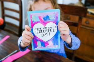 Looking for a fun and personalized card that is sure to brighten someone's day? This simple Valentine's Day card for kids to make is perfect for Valentine's Day, grandparents day, a birthday, or any day in between!