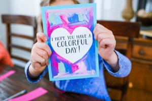 Looking for a fun and personalized card that is sure to brighten someone's day? This simple Valentine's Day card for kids to make is perfect for Valentine's Day, grandparents day, a birthday, or any day in between!