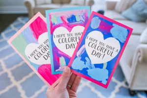 Looking for a fun and personalized card that is sure to brighten someone's day? This simple Valentine's Day card for kids to make is perfect for Valentine's Day, grandparents day, a birthday, or any day in between!