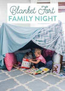 Spending time as a family doesn't have to cost a fortune. This Blanket Fort Family Night is the perfect inexpensive yet fun activity for your family. Grab some blankets, pillows, and a little imagination and get ready to build the best blanket fort ever.