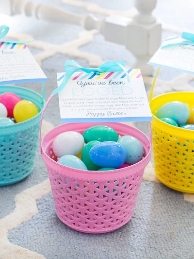 Get ready for Easter with this You've been egged Easter Family Night! It's the perfect way to spend time together as a family and spread the hope and joy of Easter to your neighbors. It's super easy to put together with a few simple supplies and the FREE printable tag!