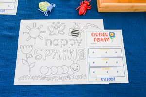 Looking for an out of the box family night activity for Spring? This Spring Mystery Dinner Family Night Activity is a favorite. Your kids will love getting a silly menu and a mixed up dinner surprise. Step by step instructions + FREE Printables so you can easily create lots of laughter and a special memory with your family at home.