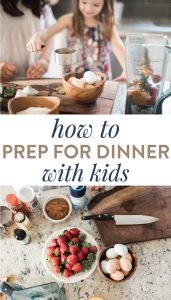 Do you want to create an environment in your home that is as stress-free as possible, while still cooking delicious, simple and healthy meals for your family with kids underfoot? Here's 6 Tips for Making Dinner Prep Happen with Kids.