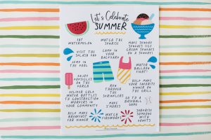 Looking for fun ways to spend time together with your family this summer? This Let’s Celebrate Summer Family activity list is full of fun and simple ideas to spend time with the ones you love the most and savor the season. The FREE Printable makes it easy to print and hang up!