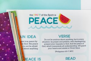 Looking for ways to point your kids to Jesus? The Fruit of the Spirit is PEACE Kids Activities pack is full of simple ideas to teach kids what love is in an engaging way. This hands on study of Galatians 5:22-23 is aimed to help your family connect, play, learn, and grow in God’s Word together.
