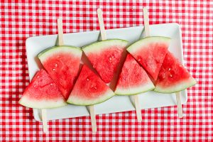 Watermelon Pops are such an easy summer treat! Pop them in the freezer to make them even more delicious
