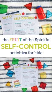 Looking for ways to point your kids to Jesus? The Fruit of the Spirit is SELF-CONTROL Kids Activities pack is full of simple ideas to teach kids what self-control is in an engaging way. This hands on study of Galatians 5:22-23 is aimed to help your family connect, play, learn, and grow in God’s Word together.